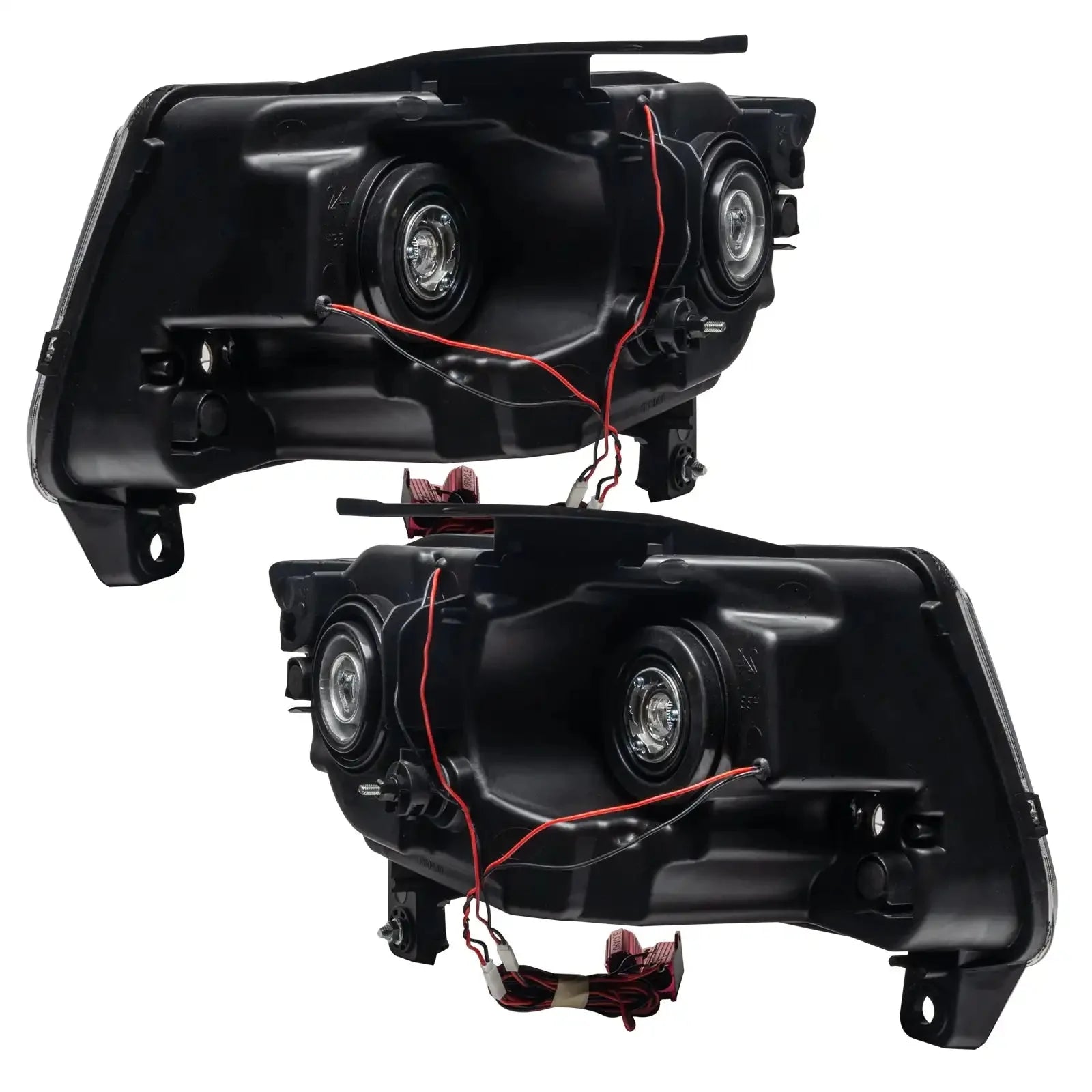 ORACLE Lighting 2011-2013 Jeep Grand Cherokee Pre-Assembled Halo Headlights - Non HID - Chrome by ORACLE Lighting