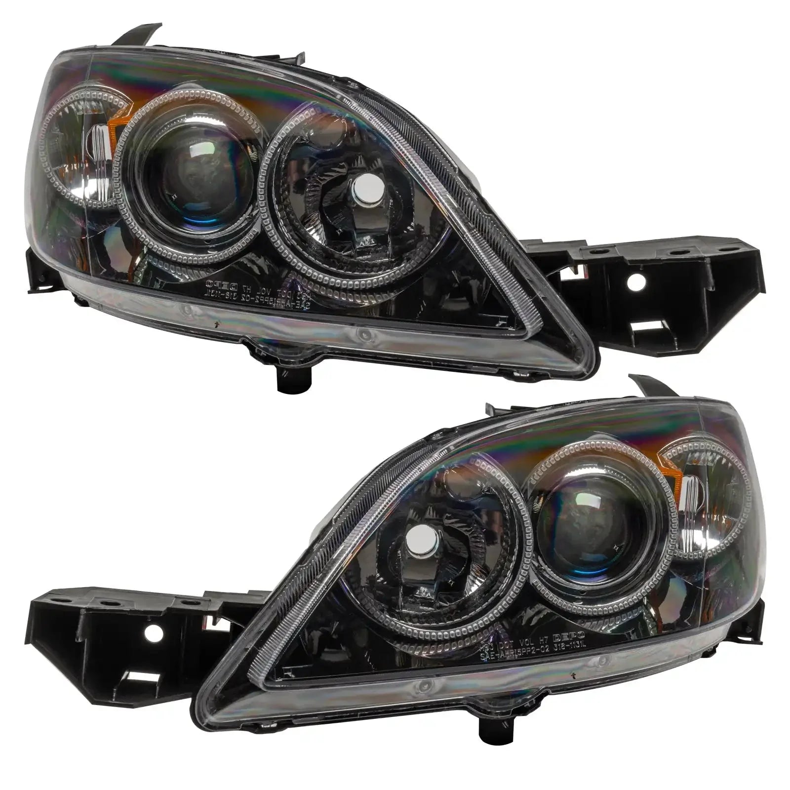 ORACLE Lighting 2004-2009 Mazda 3 Pre-Assembled Halo Headlights - Hatchback/Halogen Style by ORACLE Lighting
