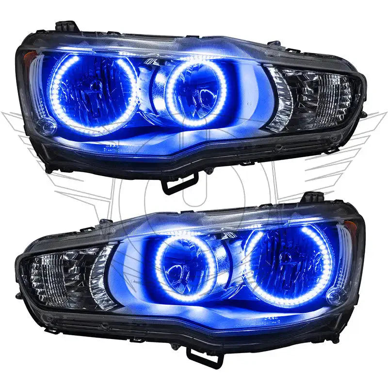 ORACLE Lighting 2008-2017 Mitsubishi Lancer Pre-Assembled Halo Headlights by ORACLE Lighting