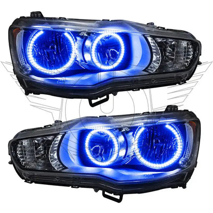 ORACLE Lighting 2008-2017 Mitsubishi Lancer Pre-Assembled Halo Headlights by ORACLE Lighting