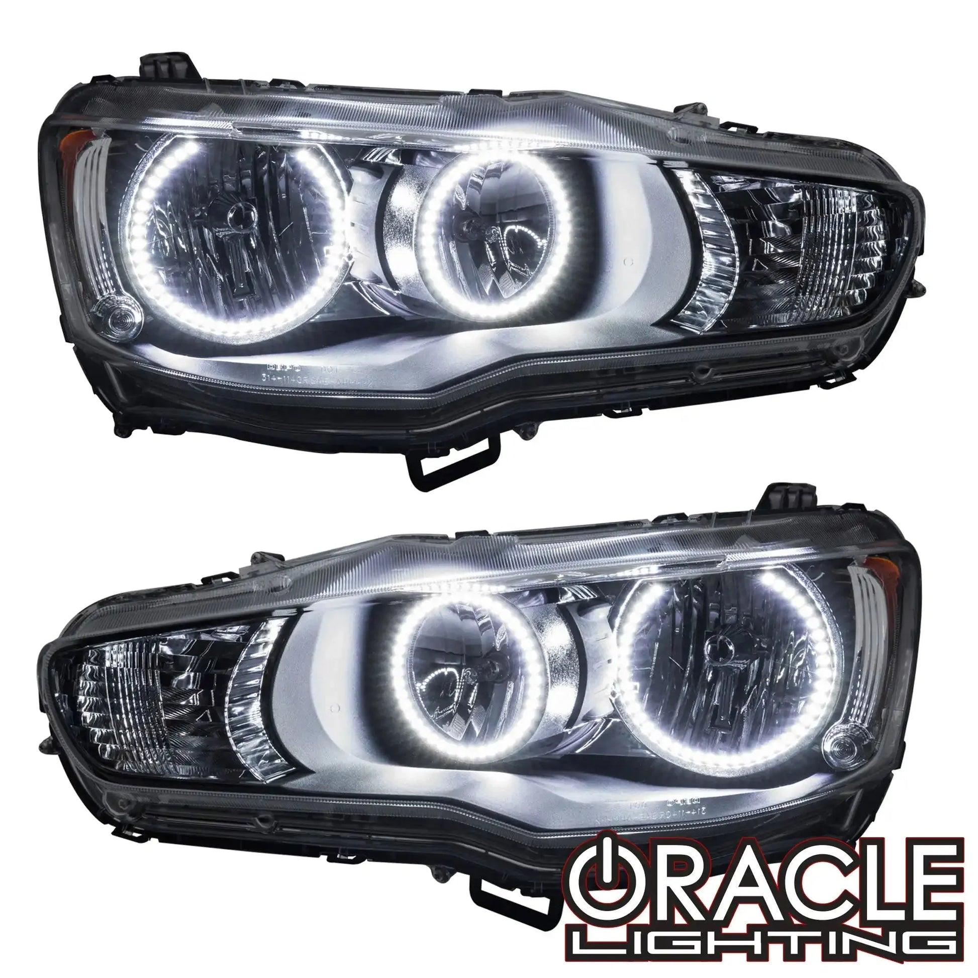 ORACLE Lighting 2008-2017 Mitsubishi Lancer Pre-Assembled Halo Headlights by ORACLE Lighting
