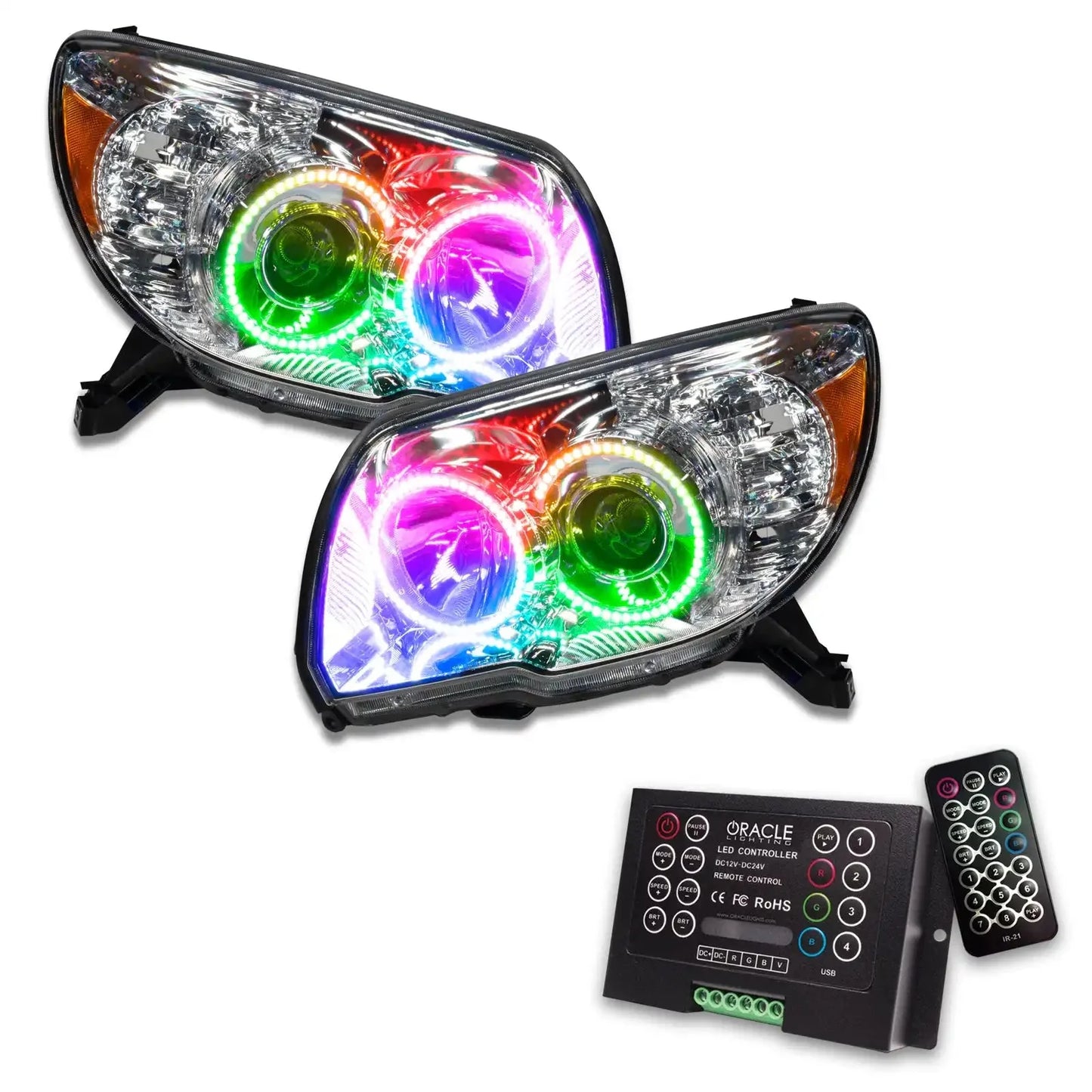 ORACLE Lighting 2006-2009 Toyota 4-Runner Pre-Assembled Halo Headlights-Non HID by ORACLE Lighting