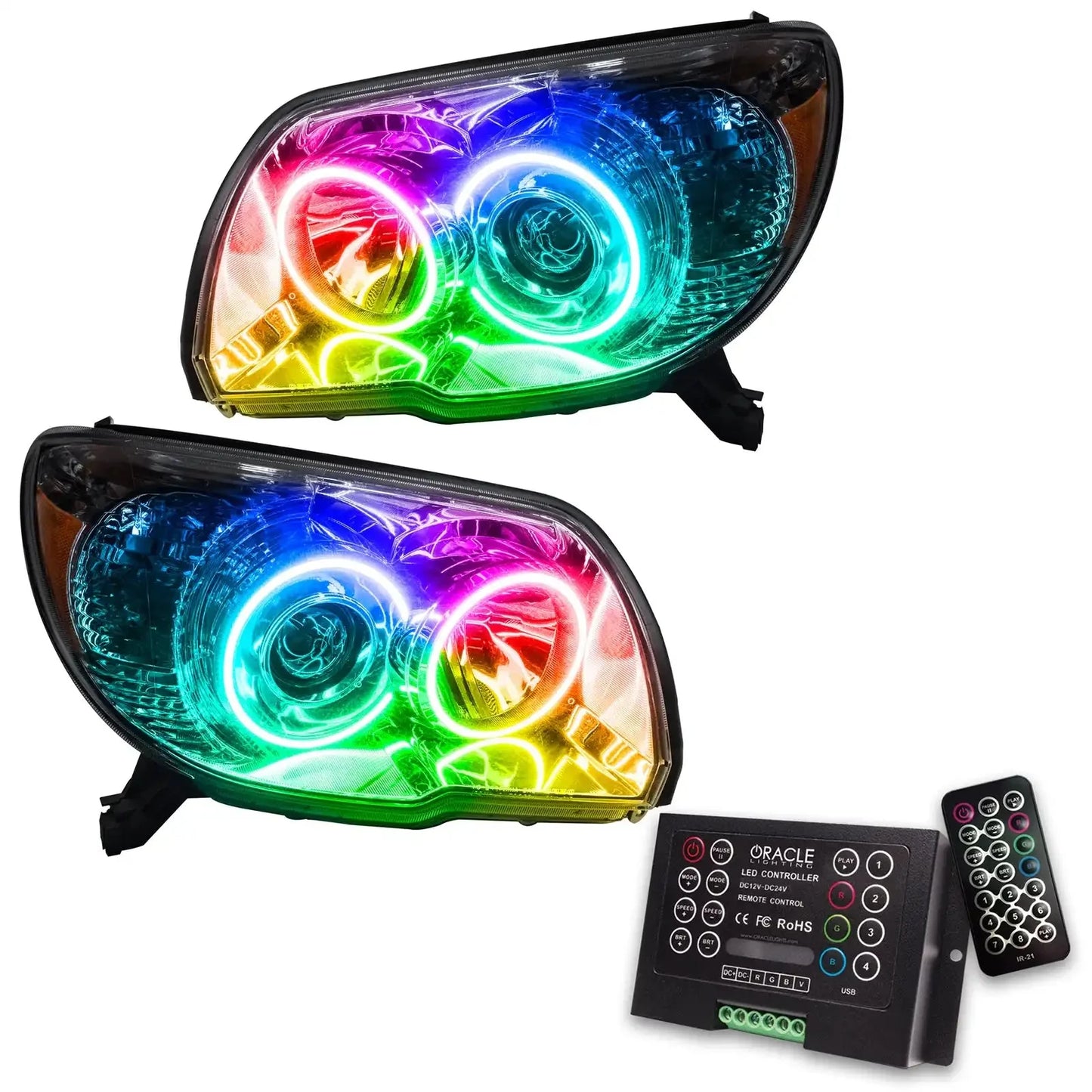 ORACLE Lighting 2006-2009 Toyota 4-Runner Sport Pre-Assembled Halo Headlights by ORACLE Lighting