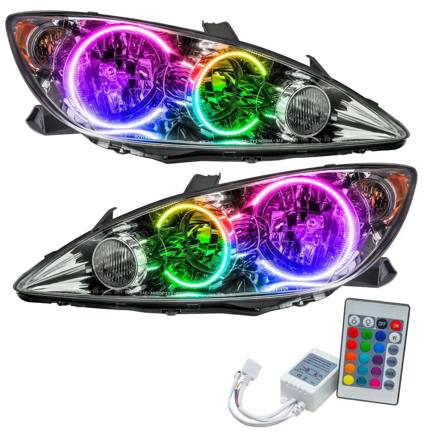 ORACLE Lighting 2005-2006 Toyota Camry Pre-Assembled Halo Headlights by ORACLE Lighting