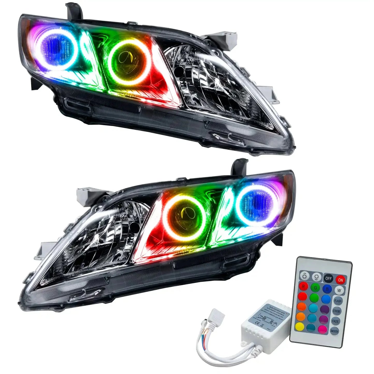 ORACLE Lighting 2007-2009 Toyota Camry Pre-Assembled Halo Headlights by ORACLE Lighting