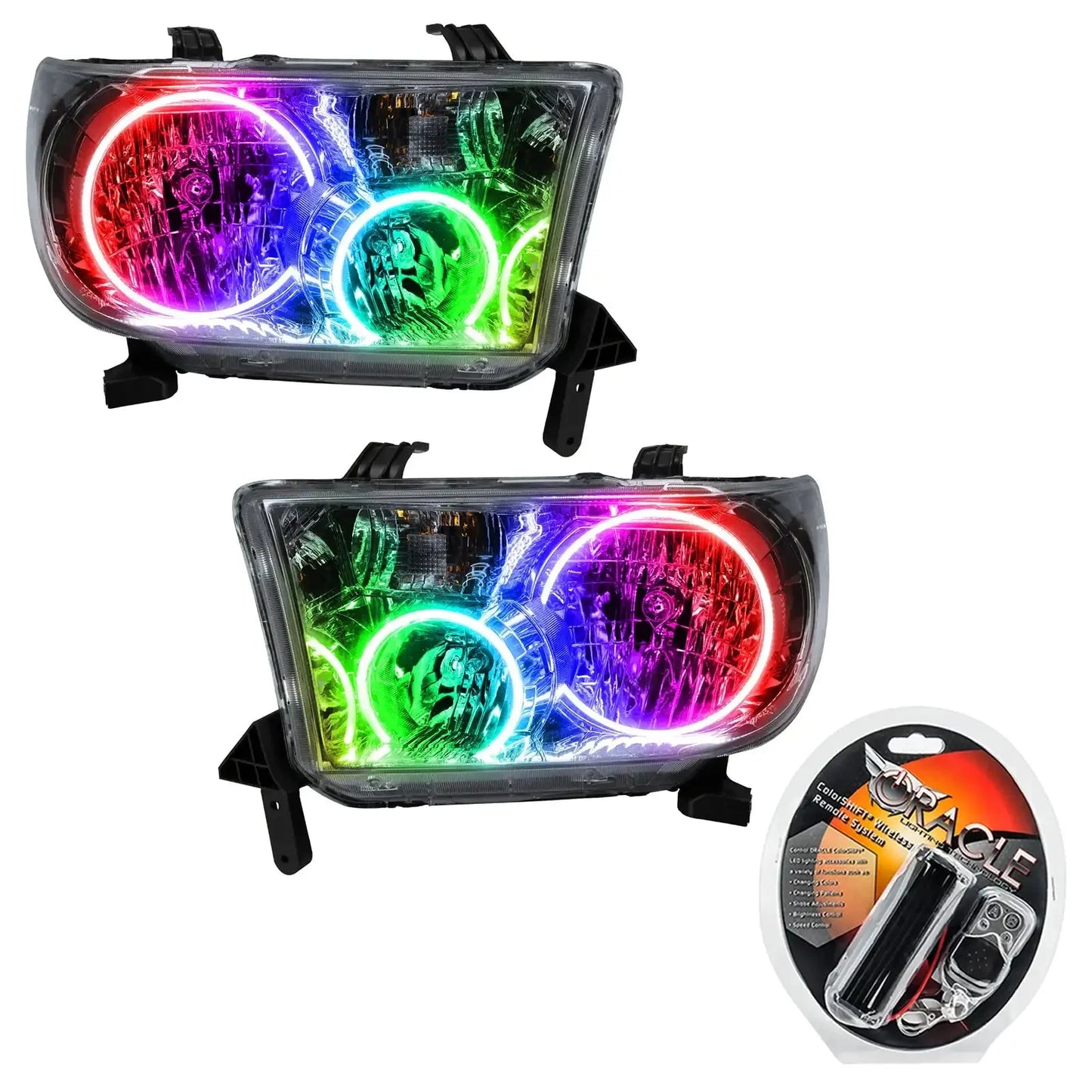 ORACLE Lighting 2008-2016 Toyota Sequoia Pre-Assembled Halo Headlights by ORACLE Lighting