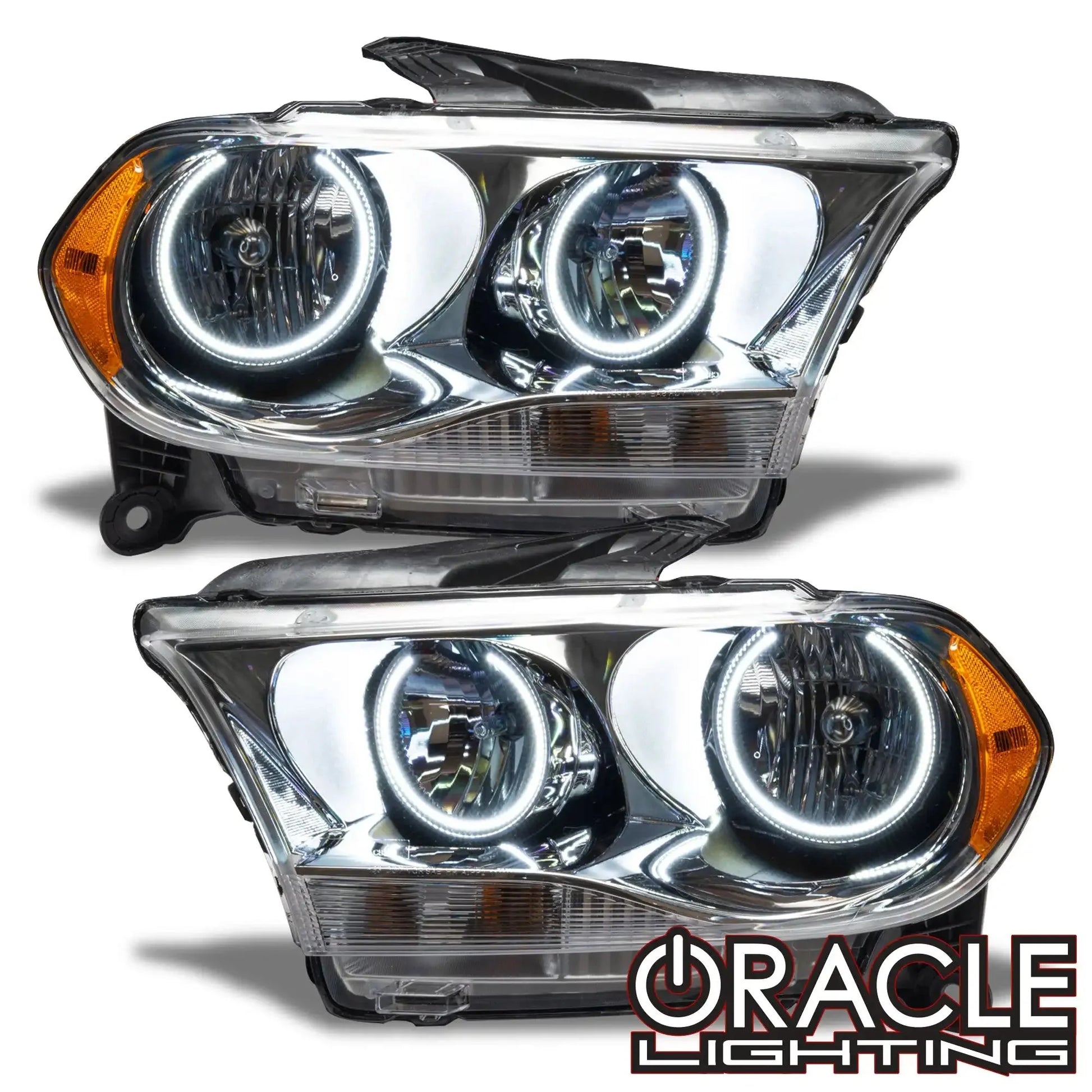 ORACLE Lighting 2011-2013 Dodge Durango Pre-Assembled Headlights Non-HID - Chrome Housing by ORACLE Lighting
