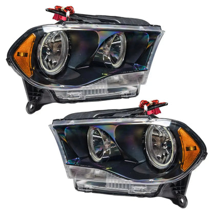 ORACLE Lighting 2011-2013 Dodge Durango Pre-Assembled Halo Headlights Non-HID - Black Housing by ORACLE Lighting
