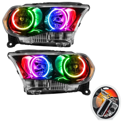 ORACLE Lighting 2011-2013 Dodge Durango Pre-Assembled Halo Headlights Non-HID - Black Housing by ORACLE Lighting