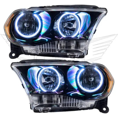 ORACLE Lighting 2011-2013 Dodge Durango Pre-Assembled Halo Headlights Non-HID - Black Housing by ORACLE Lighting
