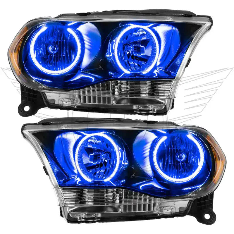 ORACLE Lighting 2011-2013 Dodge Durango Pre-Assembled Halo Headlights Non-HID - Black Housing by ORACLE Lighting