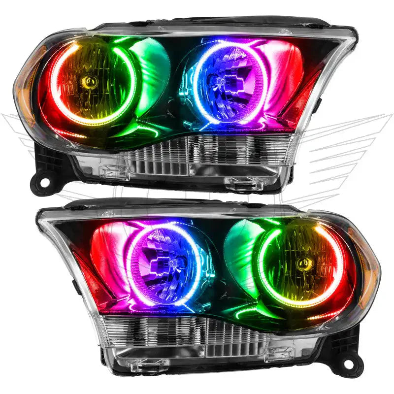 ORACLE Lighting 2011-2013 Dodge Durango Pre-Assembled Halo Headlights Non-HID - Black Housing by ORACLE Lighting