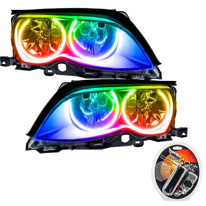 ORACLE Lighting 2002-2005 BMW 3 Series Pre-Assembled Halo Headlights - Black Housing by ORACLE Lighting