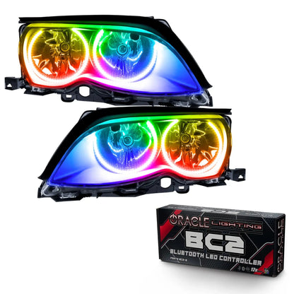 ORACLE Lighting 2002-2005 BMW 3 Series Pre-Assembled Halo Headlights - Black Housing by ORACLE Lighting