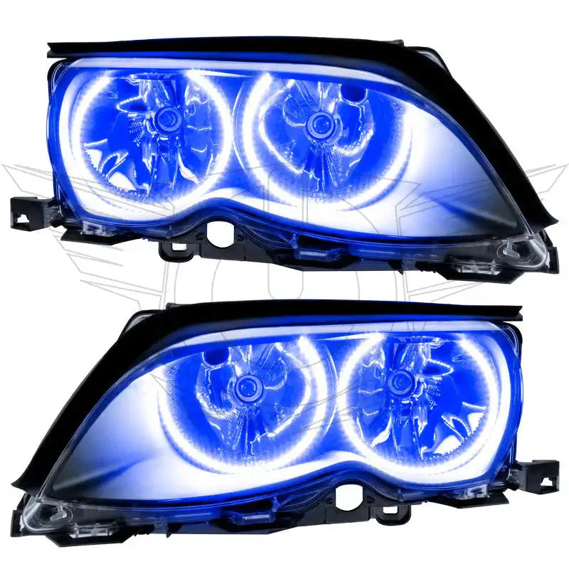 ORACLE Lighting 2002-2005 BMW 3 Series Pre-Assembled Halo Headlights - Black Housing by ORACLE Lighting