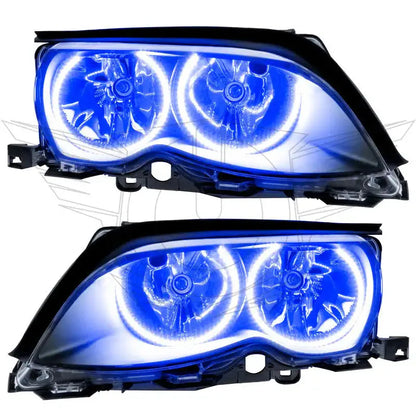 ORACLE Lighting 2002-2005 BMW 3 Series Pre-Assembled Halo Headlights - Black Housing by ORACLE Lighting
