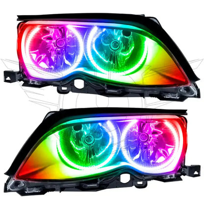 ORACLE Lighting 2002-2005 BMW 3 Series Pre-Assembled Halo Headlights - Black Housing by ORACLE Lighting
