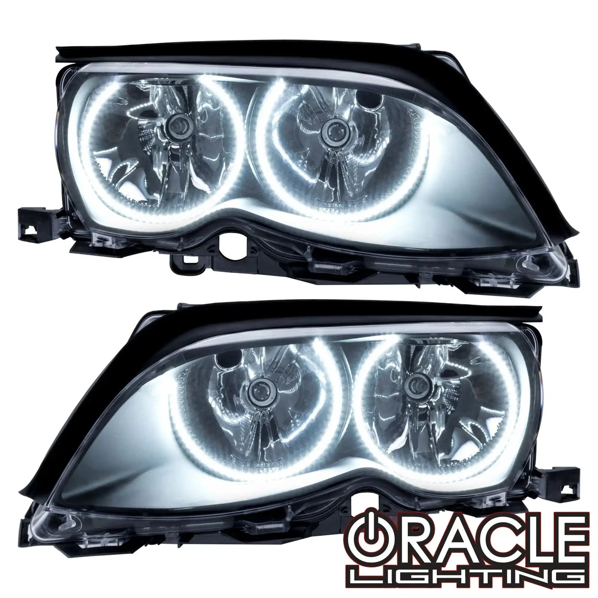 ORACLE Lighting 2002-2005 BMW 3 Series Pre-Assembled Halo Headlights - Black Housing by ORACLE Lighting