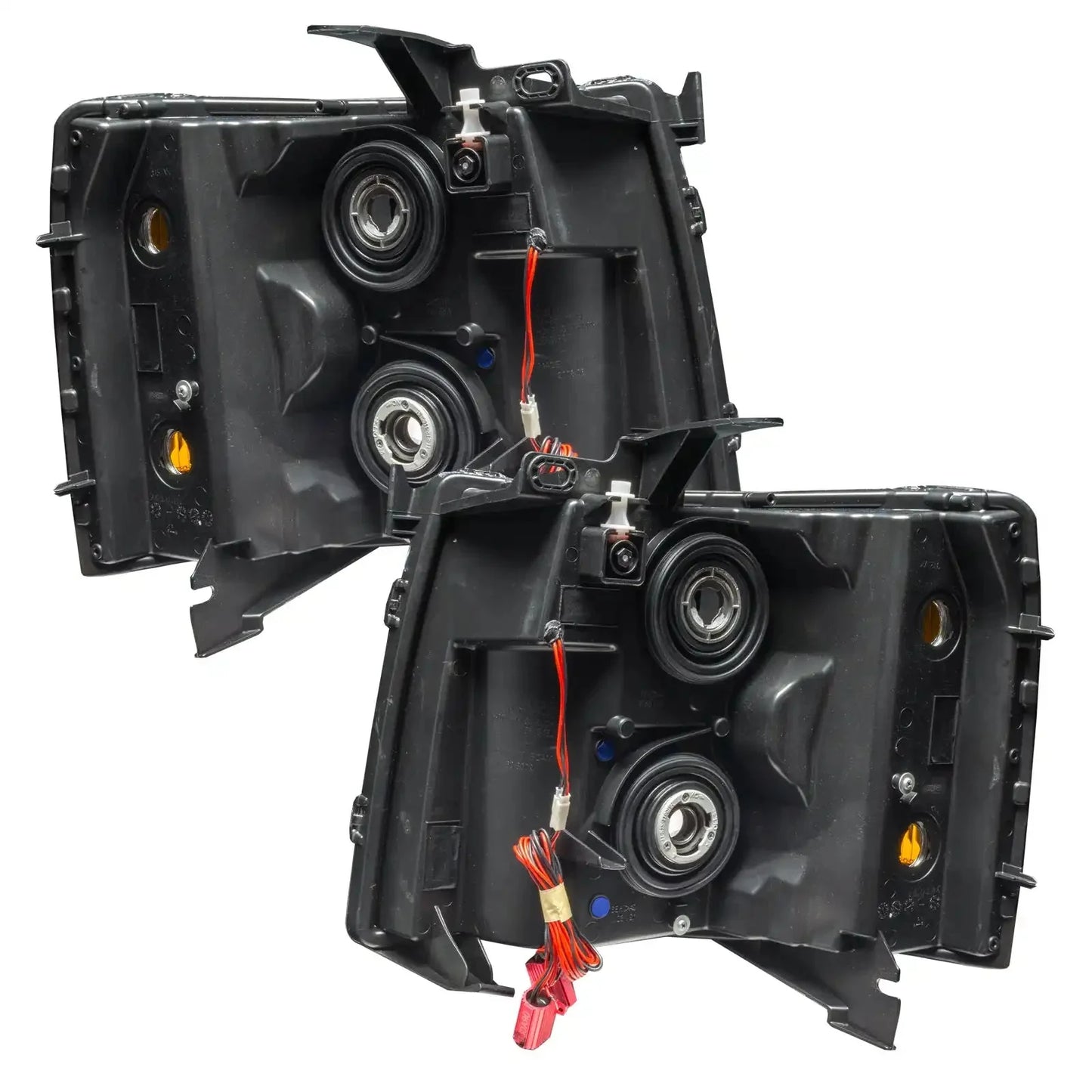 ORACLE Lighting 2007-2013 Chevrolet Silverado Pre-Assembled Halo Headlights - Black Housing by ORACLE Lighting