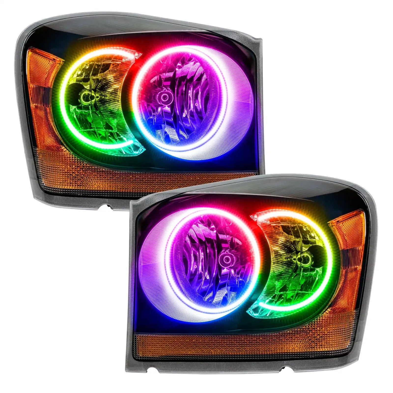 ORACLE Lighting 2004-2006 Dodge Durango Pre-Assembled Halo Headlights - Black Housing by ORACLE Lighting