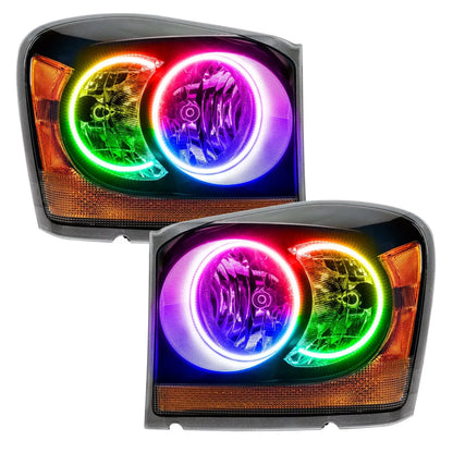 ORACLE Lighting 2004-2006 Dodge Durango Pre-Assembled Halo Headlights - Black Housing by ORACLE Lighting