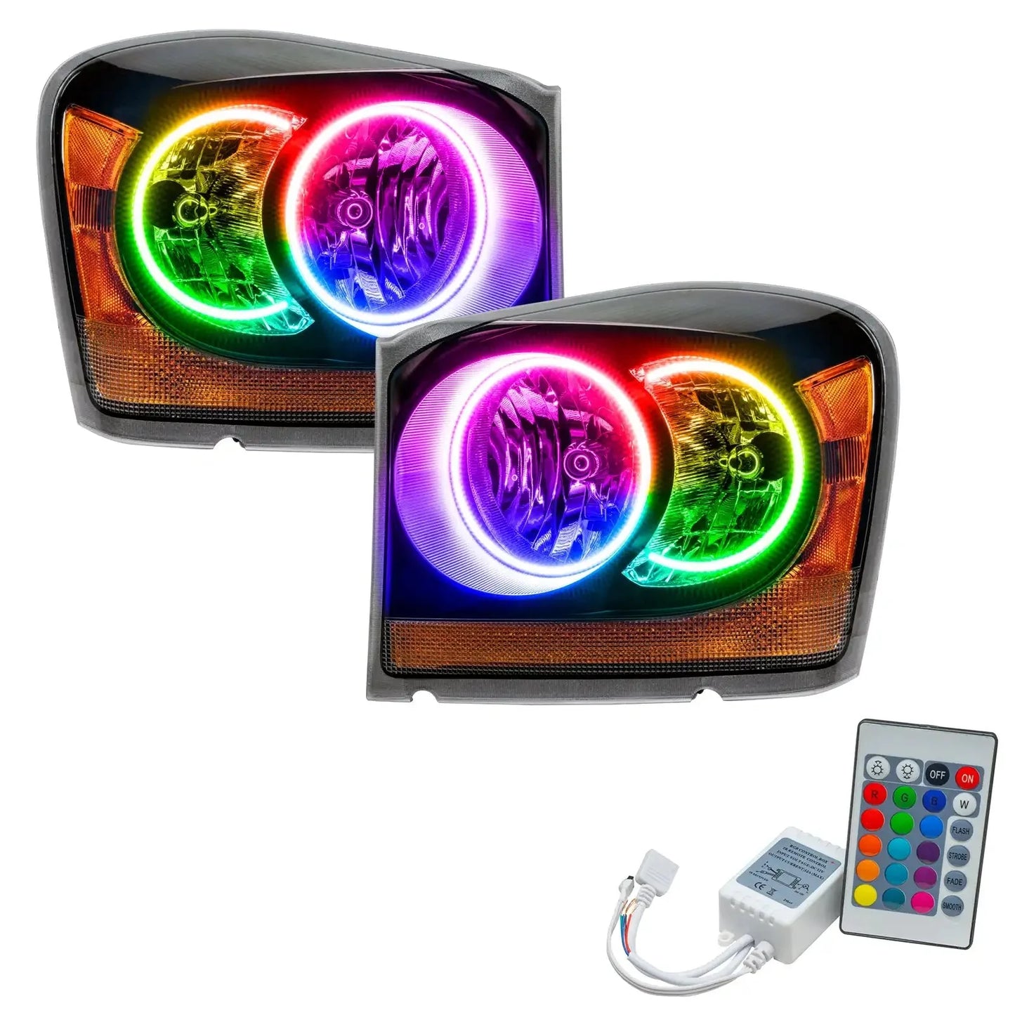 ORACLE Lighting 2004-2006 Dodge Durango Pre-Assembled Halo Headlights - Black Housing by ORACLE Lighting