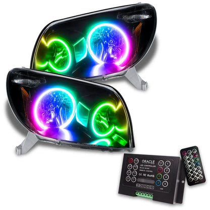 ORACLE Lighting 2003-2005 Toyota 4-Runner Pre-Assembled Halo Headlights - Black Housing - Non HID by ORACLE Lighting