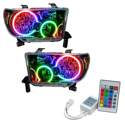 ORACLE Lighting 2007-2013 Toyota Tundra Pre-Assembled Halo Headlights - Black Housing by ORACLE Lighting