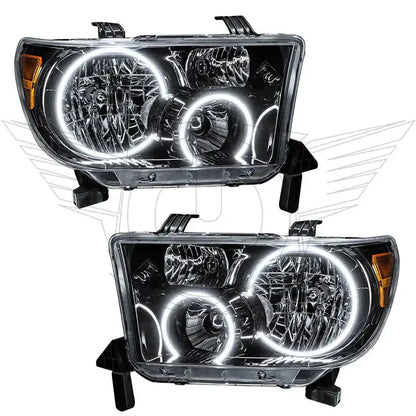 ORACLE Lighting 2007-2013 Toyota Tundra Pre-Assembled Halo Headlights - Black Housing by ORACLE Lighting