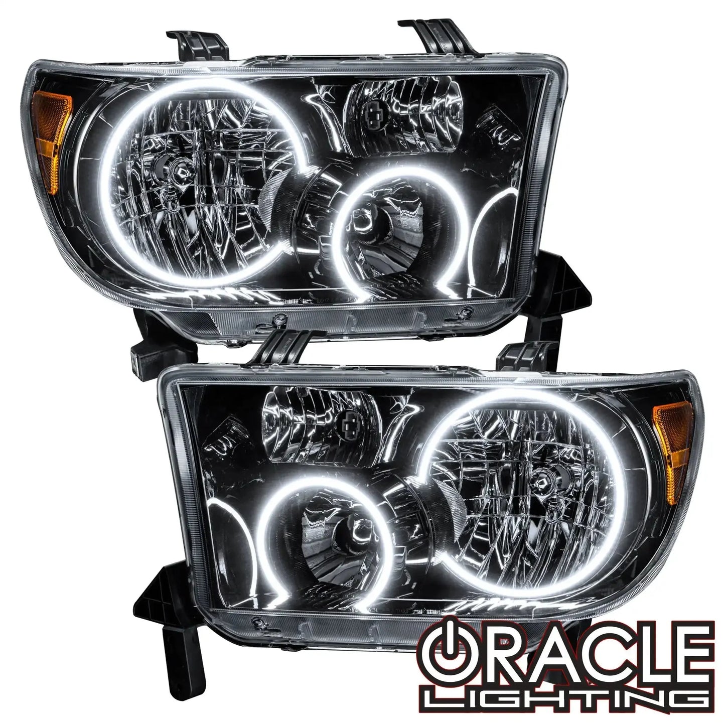 ORACLE Lighting 2007-2013 Toyota Tundra Pre-Assembled Halo Headlights - Black Housing by ORACLE Lighting
