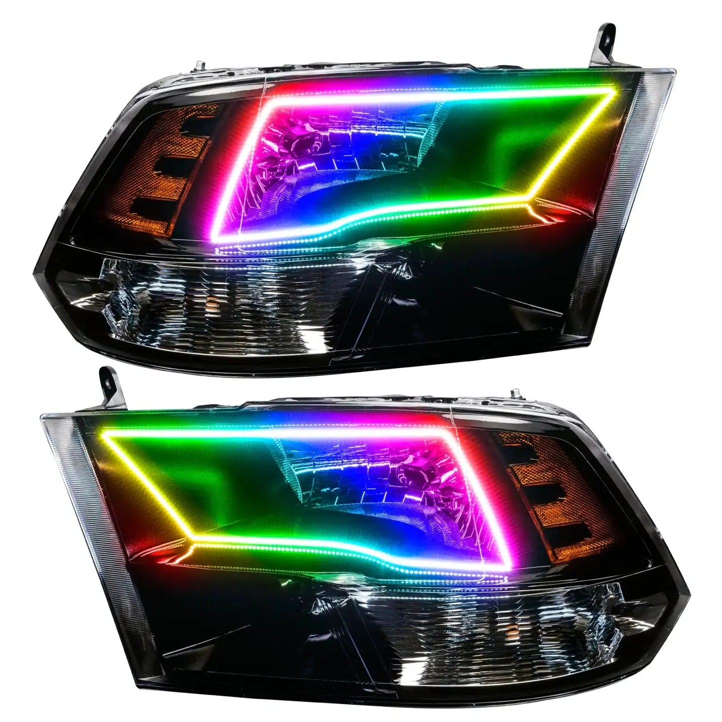 ORACLE Lighting 2009-2018 RAM 1500 Sport Pre-Assembled Headlights - Black Housing by ORACLE Lighting