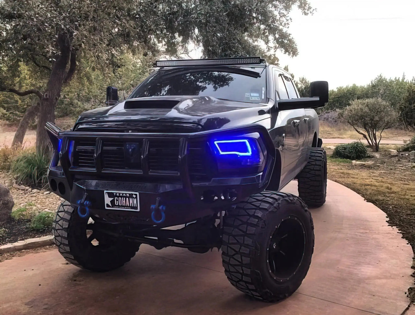 ORACLE Lighting 2009-2018 RAM 1500 Sport Pre-Assembled Headlights - Black Housing by ORACLE Lighting