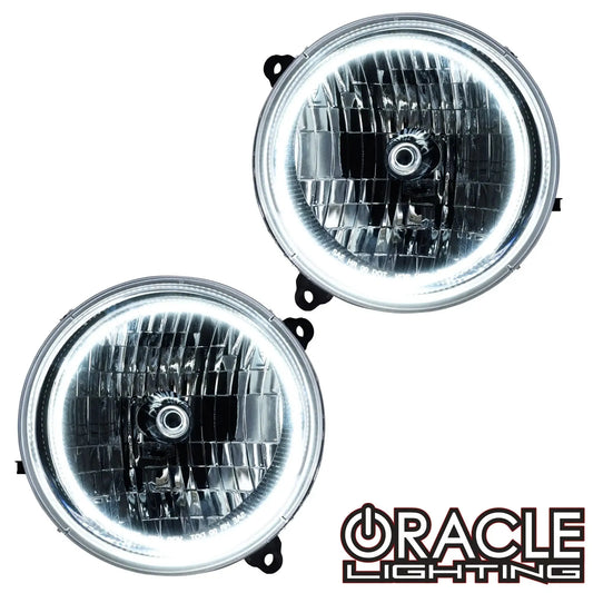 ORACLE Lighting 2002-2004 Jeep Liberty Pre-Assembled Halo Headlights by ORACLE Lighting