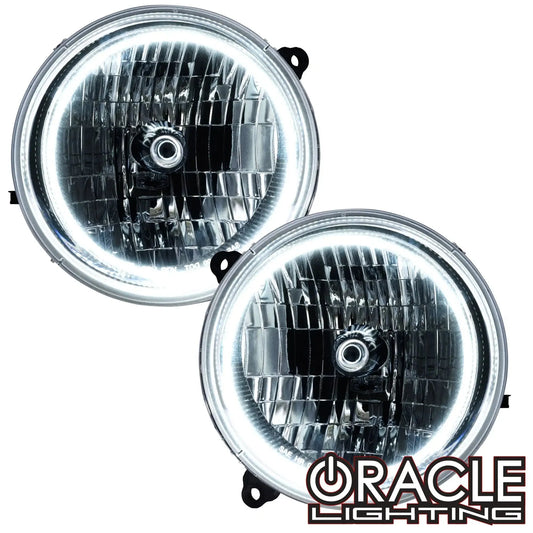 ORACLE Lighting 2005-2007 Jeep Liberty Pre-Assembled Halo Headlights by ORACLE Lighting