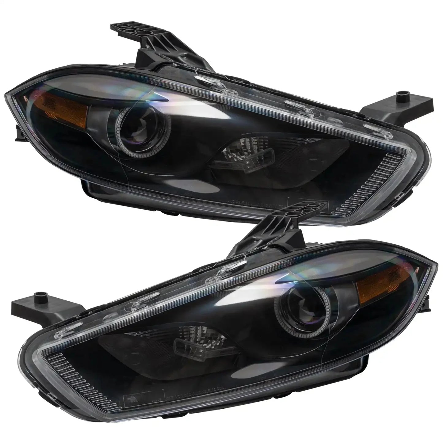 ORACLE Lighting 2013-2014 Dodge Dart Pre-Assembled Headlights - Black Housing (HID Style) by ORACLE Lighting