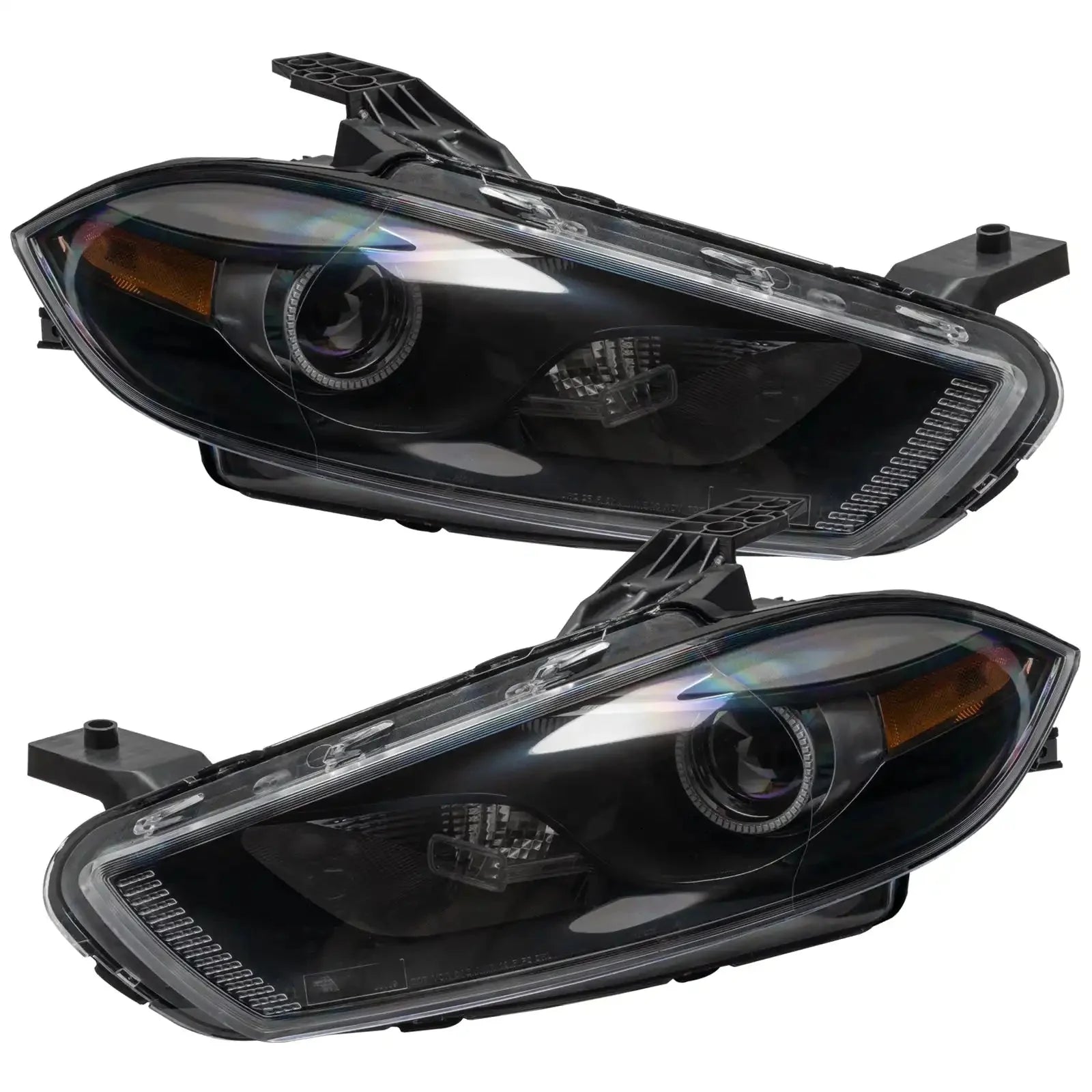 ORACLE Lighting 2013-2014 Dodge Dart Pre-Assembled Headlights - Black Housing (HID Style) by ORACLE Lighting