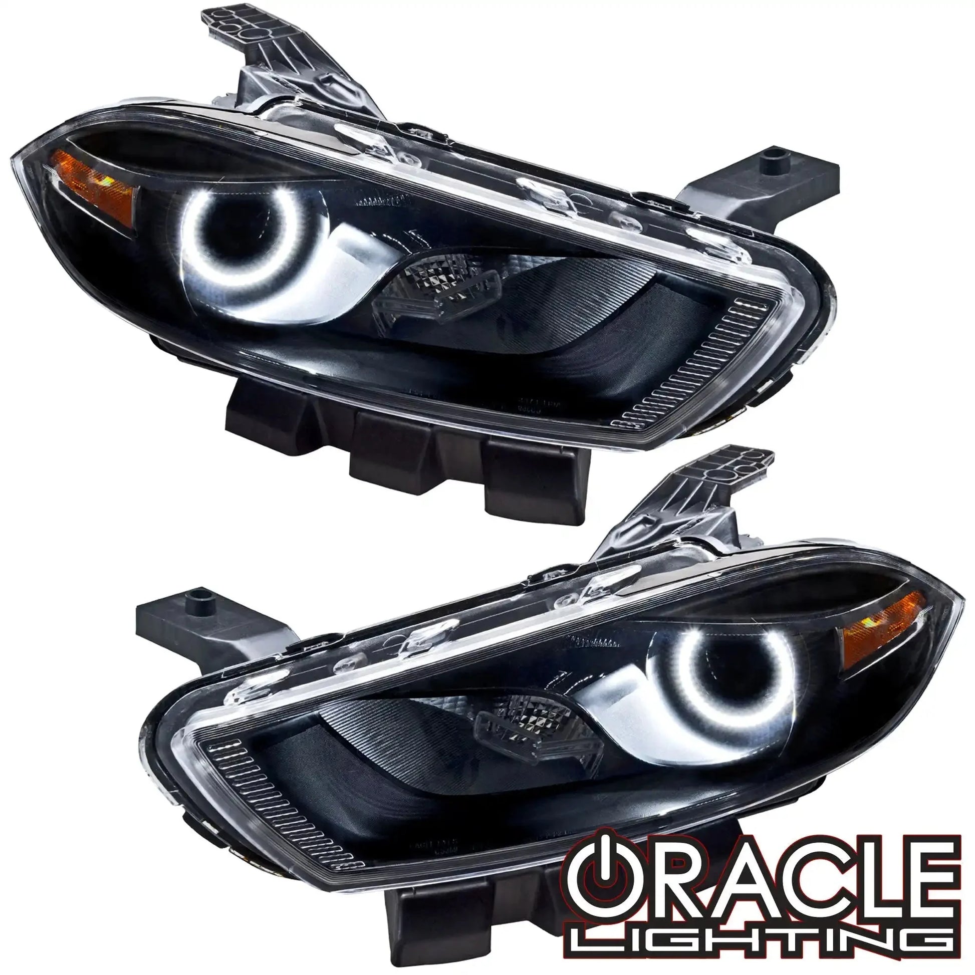 ORACLE Lighting 2013-2014 Dodge Dart Pre-Assembled Headlights - Black Housing (HID Style) by ORACLE Lighting