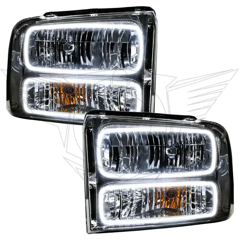 ORACLE Lighting 2005 Ford Excursion Pre-Assembled Halo Headlights - Chrome Housing by ORACLE Lighting