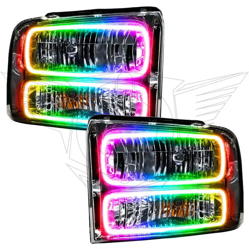 ORACLE Lighting 2005 Ford Excursion Pre-Assembled Halo Headlights - Chrome Housing by ORACLE Lighting