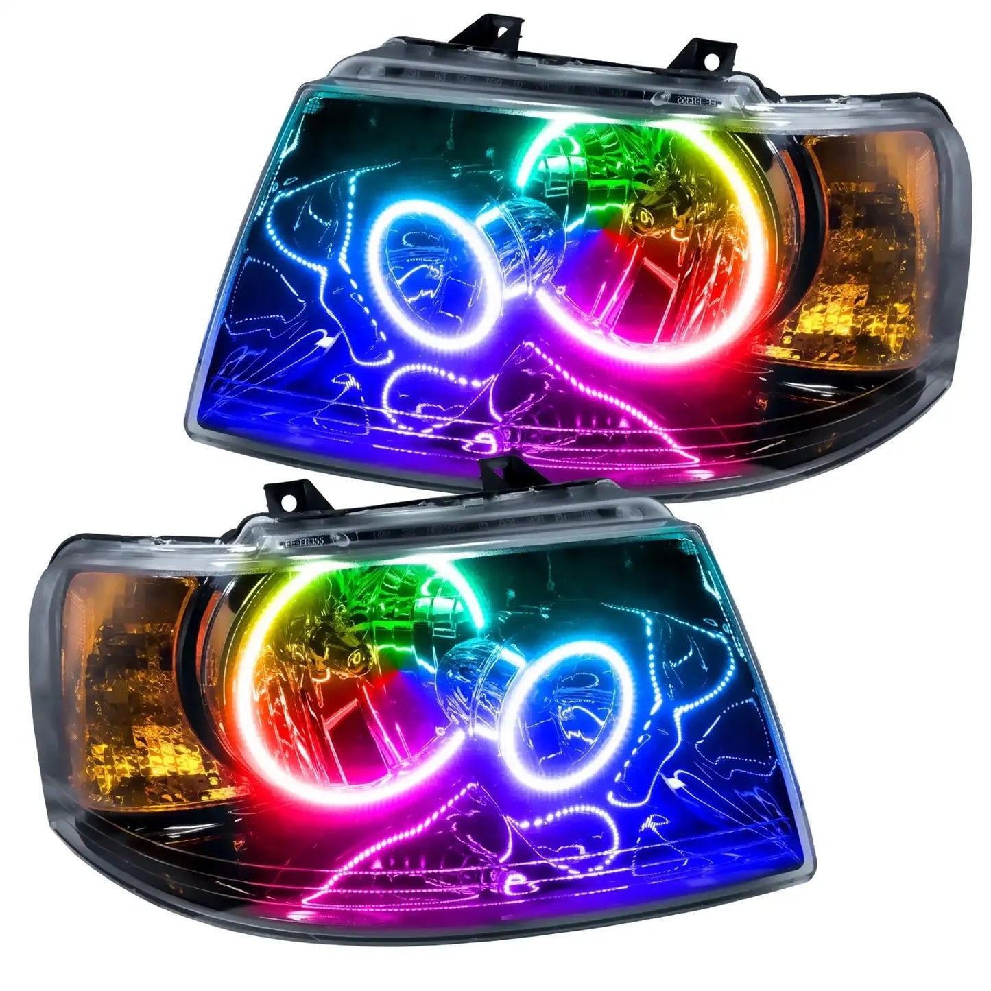 ORACLE Lighting 2003-2006 Ford Expedition Pre-Assembled Halo Headlights - Black Housing by ORACLE Lighting