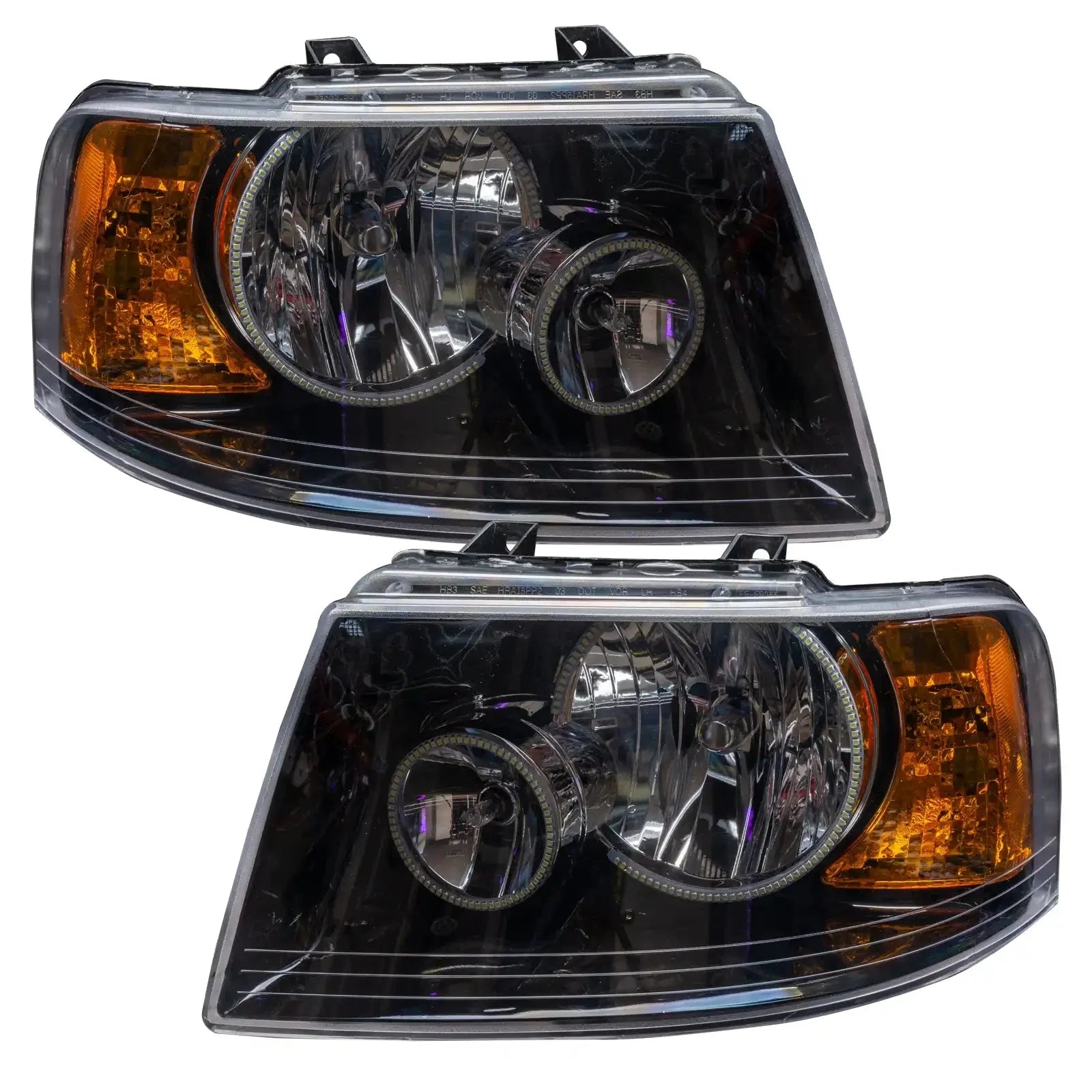 ORACLE Lighting 2003-2006 Ford Expedition Pre-Assembled Halo Headlights - Black Housing by ORACLE Lighting
