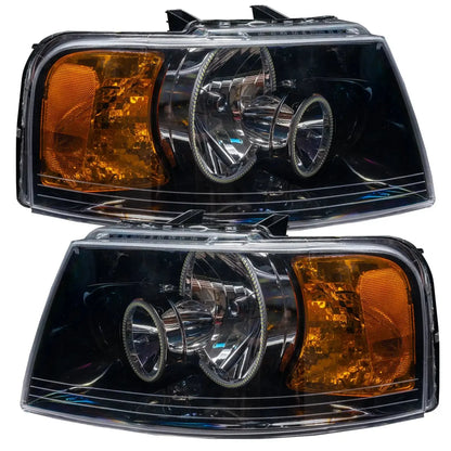 ORACLE Lighting 2003-2006 Ford Expedition Pre-Assembled Halo Headlights - Black Housing by ORACLE Lighting