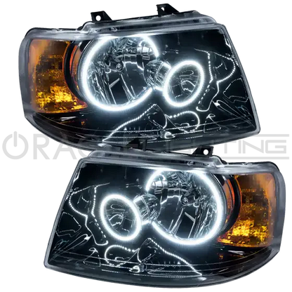 ORACLE Lighting 2003-2006 Ford Expedition Pre-Assembled Halo Headlights - Black Housing by ORACLE Lighting