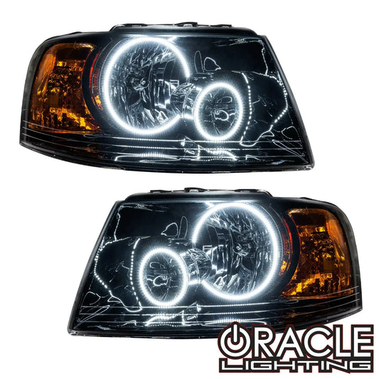 ORACLE Lighting 2003-2006 Ford Expedition Pre-Assembled Halo Headlights - Black Housing by ORACLE Lighting