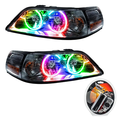 ORACLE Lighting 2005-2011 Lincoln Town Car Pre-Assembled Halo Headlights - Non HID by ORACLE Lighting