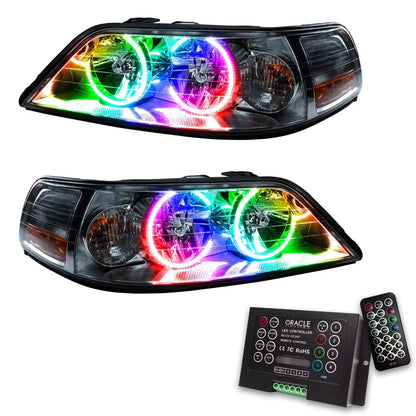 ORACLE Lighting 2005-2011 Lincoln Town Car Pre-Assembled Halo Headlights - Non HID by ORACLE Lighting