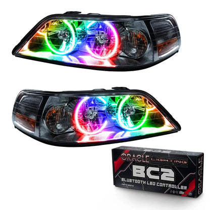 ORACLE Lighting 2005-2011 Lincoln Town Car Pre-Assembled Halo Headlights - Non HID by ORACLE Lighting