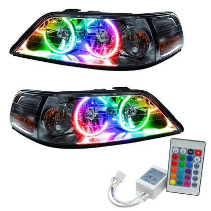 ORACLE Lighting 2005-2011 Lincoln Town Car Pre-Assembled Halo Headlights - Non HID by ORACLE Lighting
