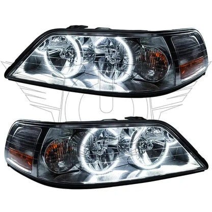 ORACLE Lighting 2005-2011 Lincoln Town Car Pre-Assembled Halo Headlights - Non HID by ORACLE Lighting