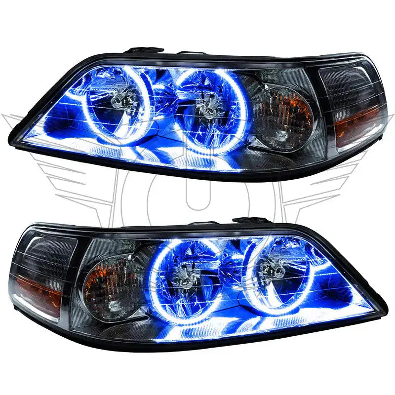 ORACLE Lighting 2005-2011 Lincoln Town Car Pre-Assembled Halo Headlights - Non HID by ORACLE Lighting